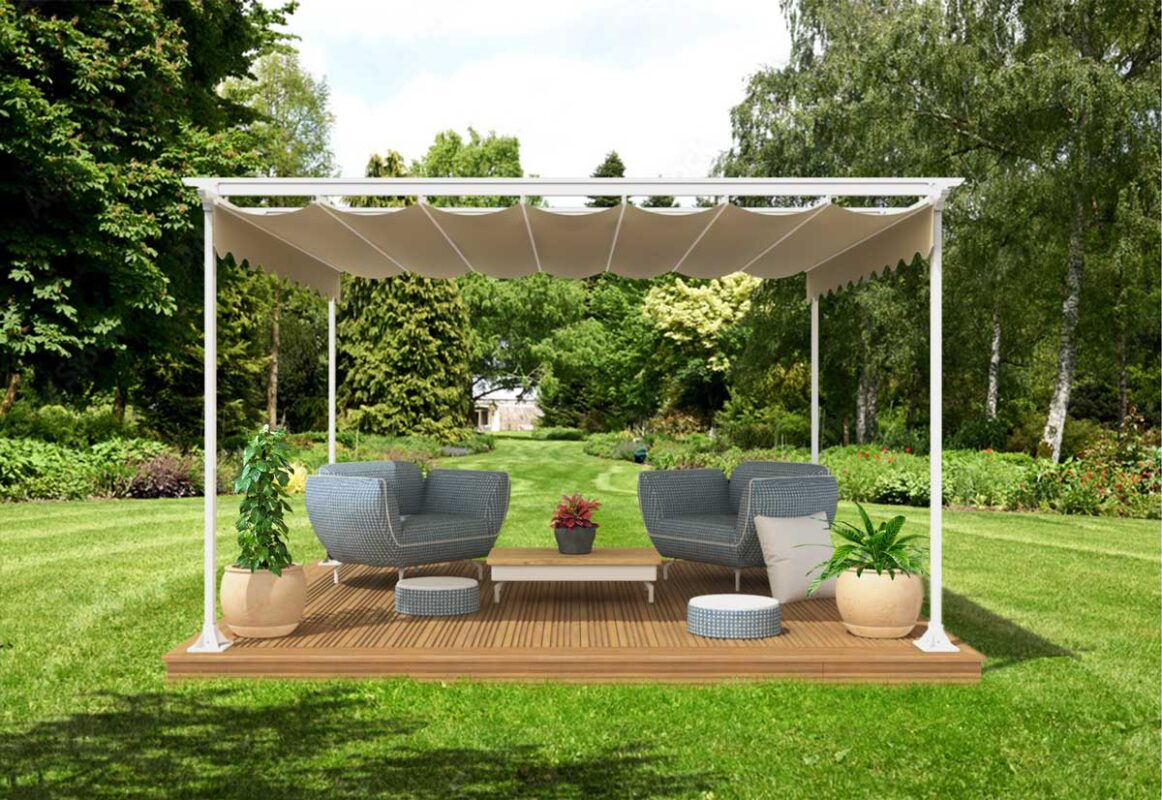 instalar una pérgola en la terraza